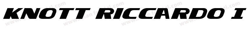 Knott Riccardo Italic字体转换